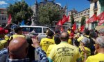 'La marcha del aluminio' a Madrid sigue su curso por tierras vallisoletanas, pese al preacuerdo anunciado entre Alcoa y Parter