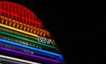 El BBVA iluminó su sede de Las Tablas (Madrid) con los colores LGTBI