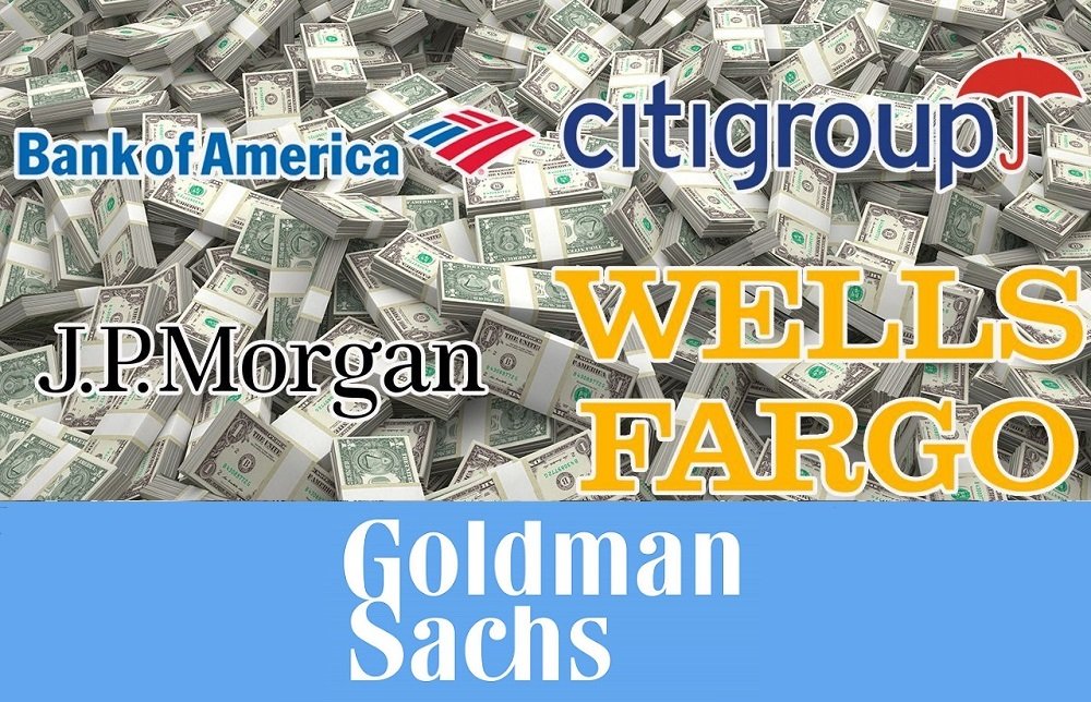 JP Morgan, Bank of America, Wells Fargo y Citigroup mejoran sus resultados, Goldman Sachs los empeora JP Morgan, Bank of America, Wells Fargo y Citigroup mejoran sus resultados, Goldman Sachs los empeora