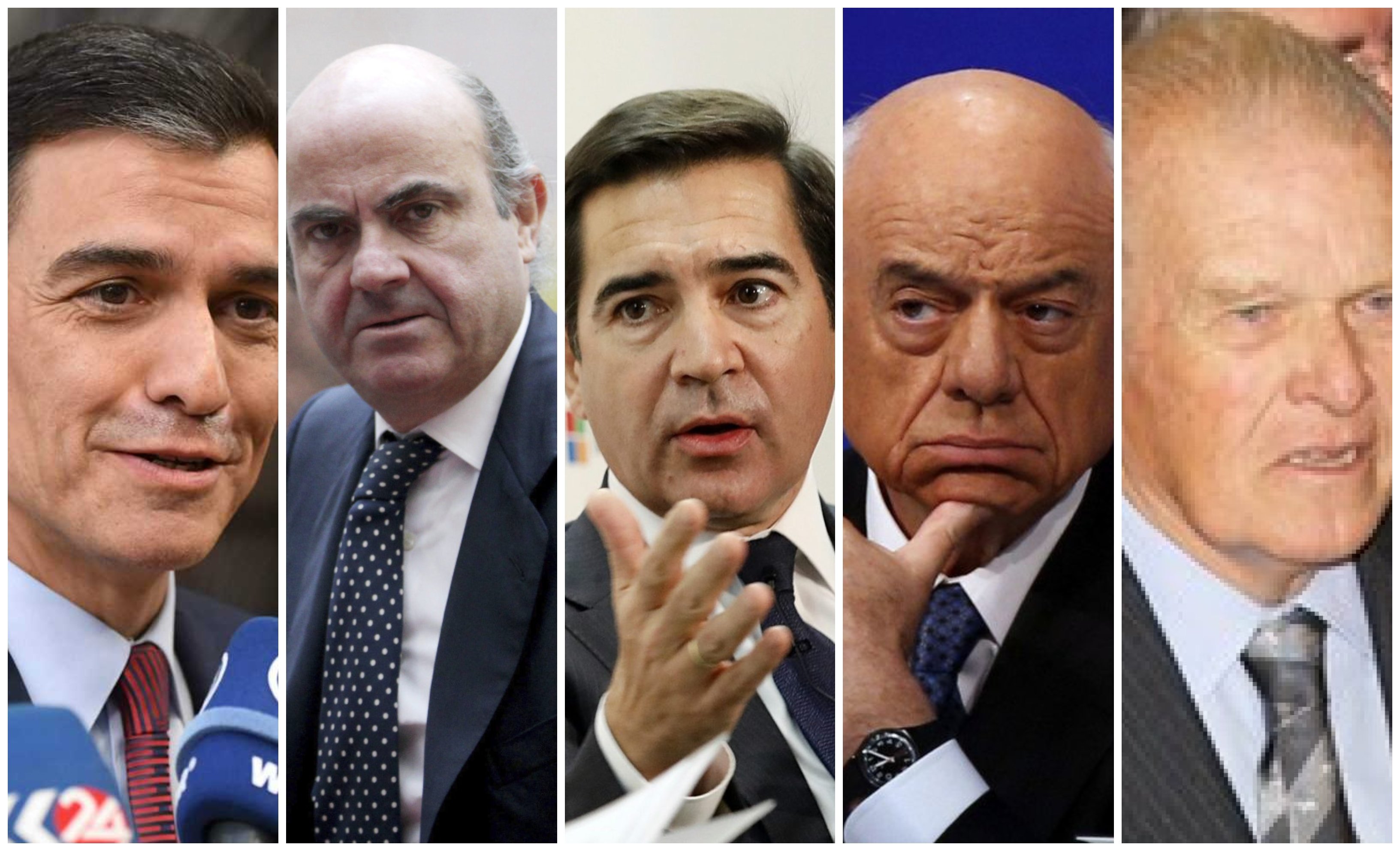 Sánchez, de Guindos, Torres, González e Ybarra