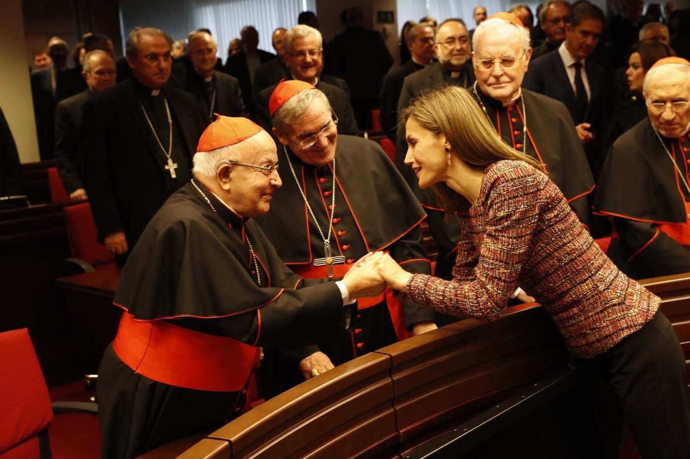 Monseñor Estepa y doña Letizia Monseñor Estepa y doña Letizia