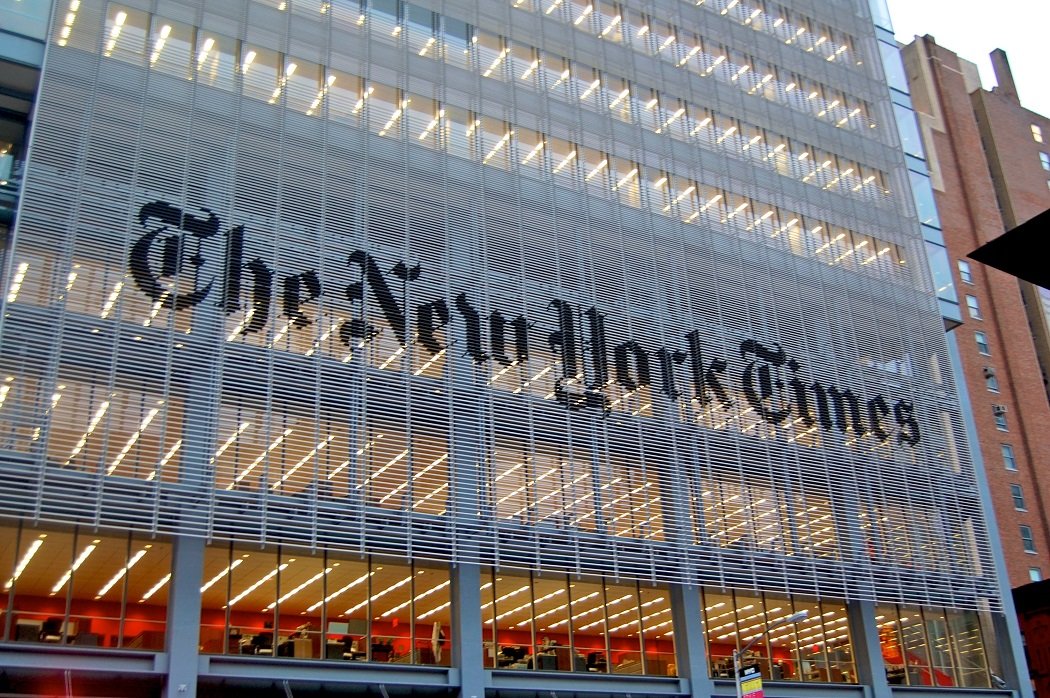 Sede del 'New York Times' en Nueva York, periódico que cumplirá 168 años el próximo septiembre Sede del 'New York Times' en Nueva York, periódico que cumplirá 168 años el próximo septiembre