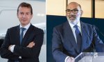 Gillaume Faury, CEO de Airbus, y Fernando Abril-Martorell, presidente ejecutivo de Indra