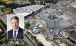Oliver Zipse, presidente de BMW, y la sede de este grupo automovilístico alemán en Múnich