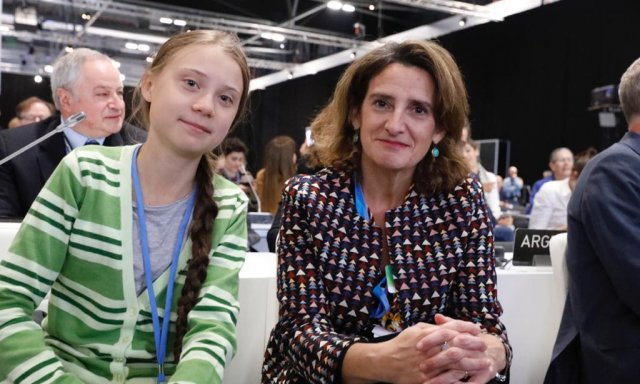 Teresa Ribera y Greta Thumberg, aliadas por el planeta y contra las personas