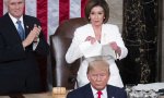 Nancy Pelosi rompe el discurso del presidente, Donald Trump