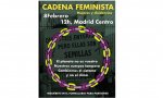 Cadena feminista en Madrid