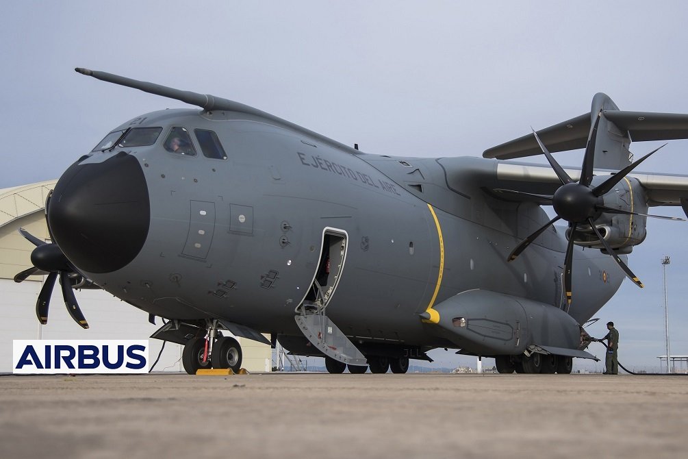 El famoso avión de transporte militar A400M que se ensambla en Andalucía