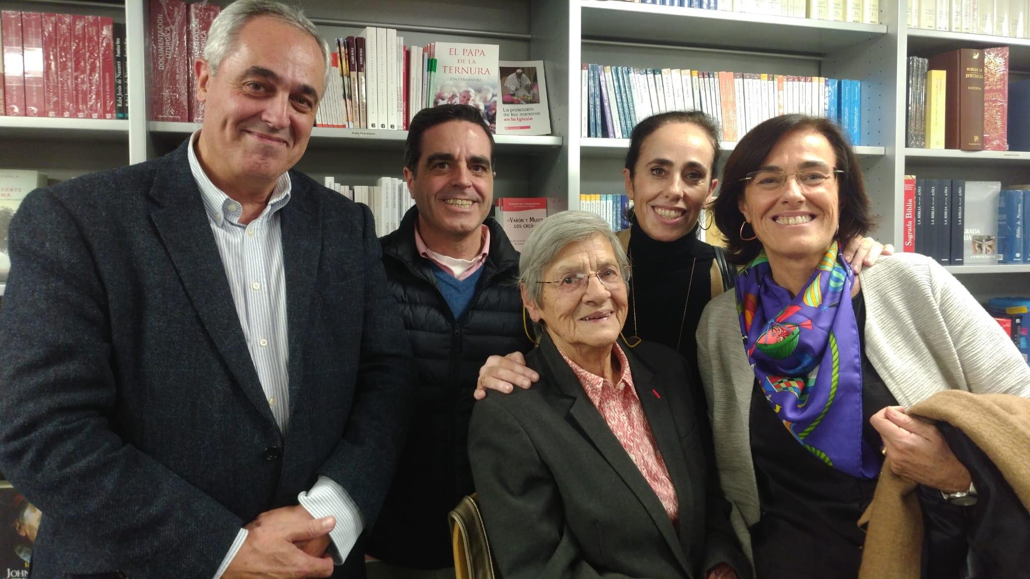 Birthe Lejeune, en el centro de la imagen