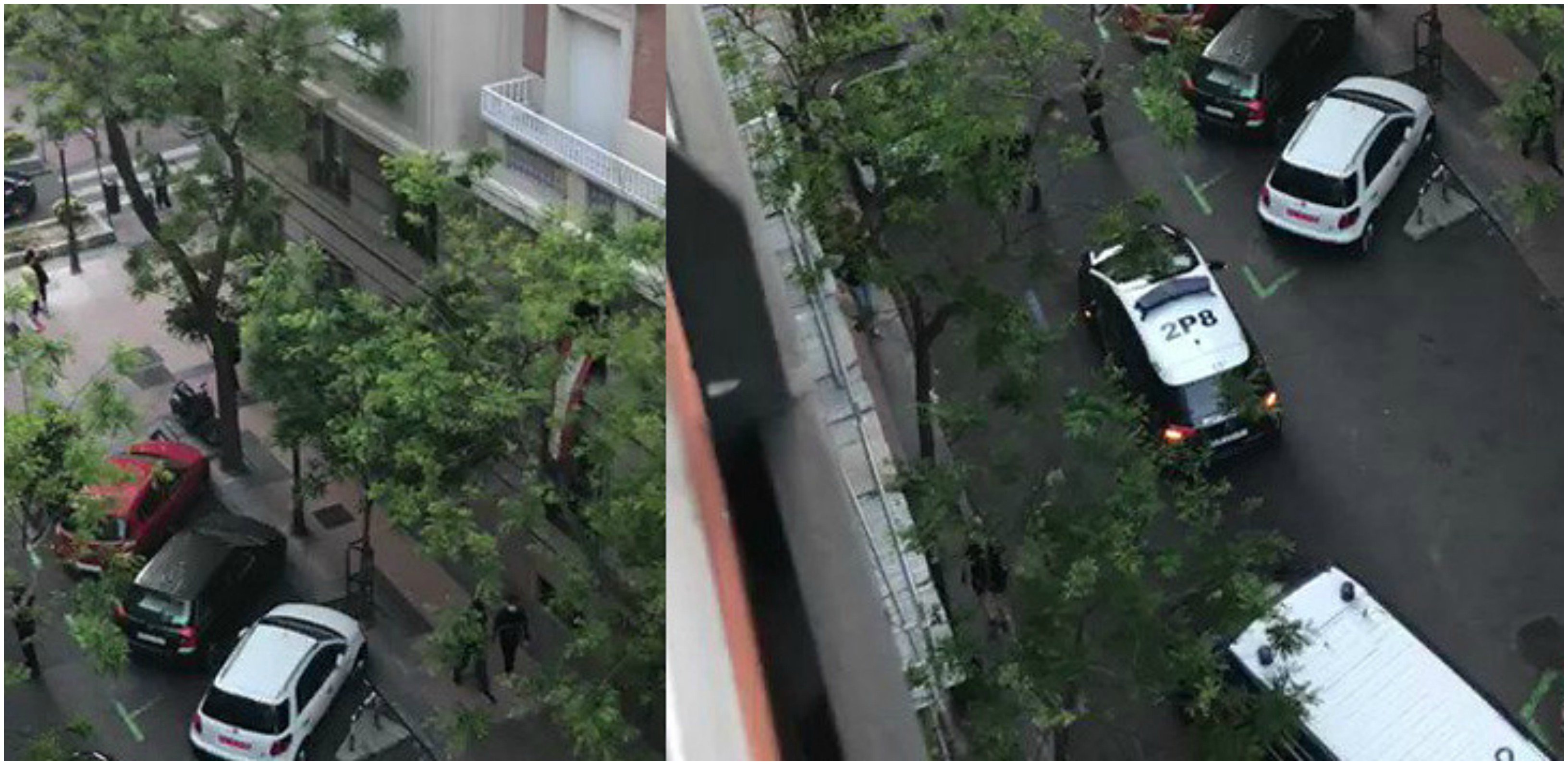 Ayer domingo la policía llegó a acudir a la calle Núñez de Balboa para intimidar a la gente.