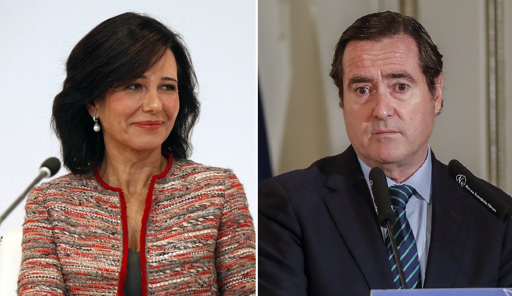Ana Botín y Antonio Garamendi