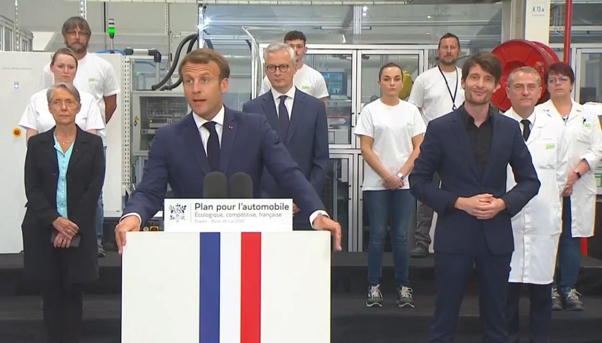 Macron presenta su plan de ayuda para el automóvil francés