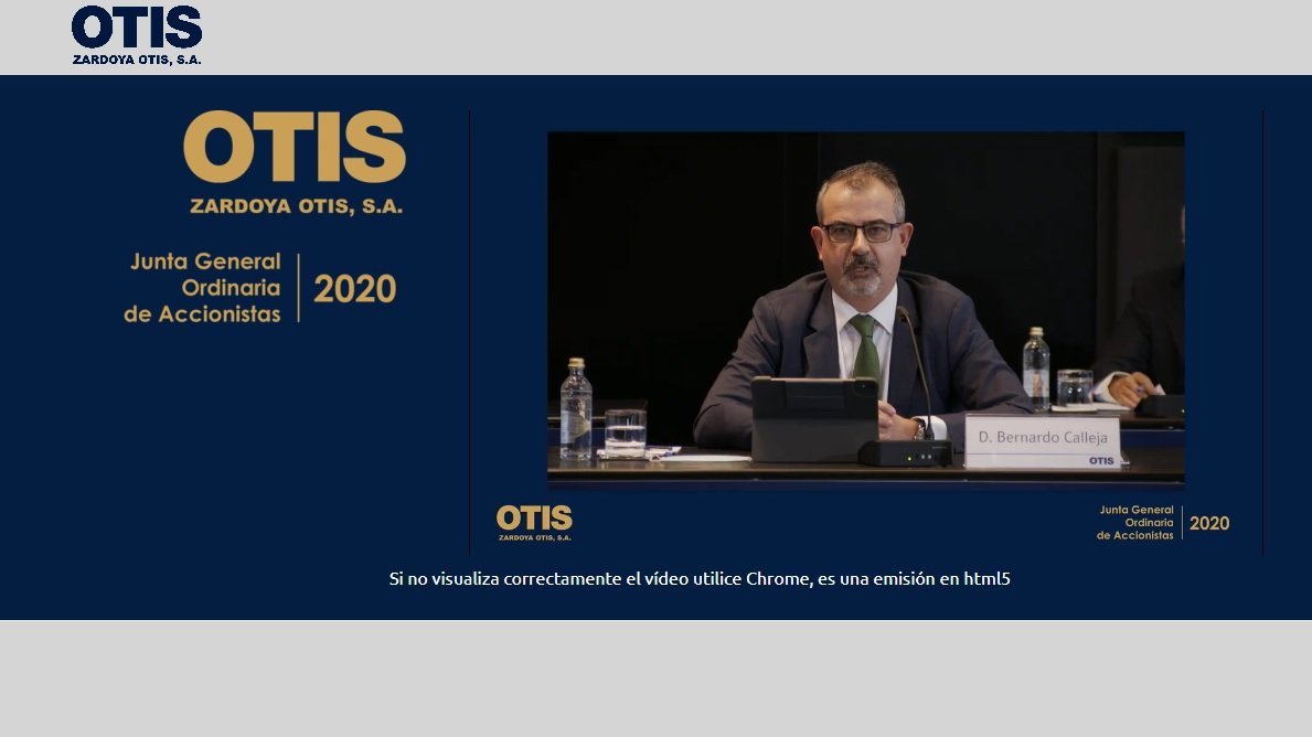 Bernardo Calleja, presidente y CEO de Zardoya Otis, reelegido en la Junta de Accionistas de este martes