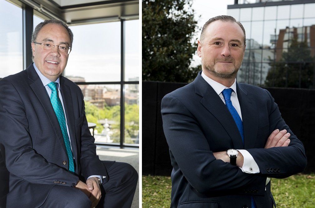 Tobías Martínez y José Aljaro, los CEO de Cellnex y de Abertis respectivamente, que son quienes gestionan el día a día