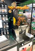 Máquina de zumo que está disponible, de nuevo, en los supermercados de Mercadona