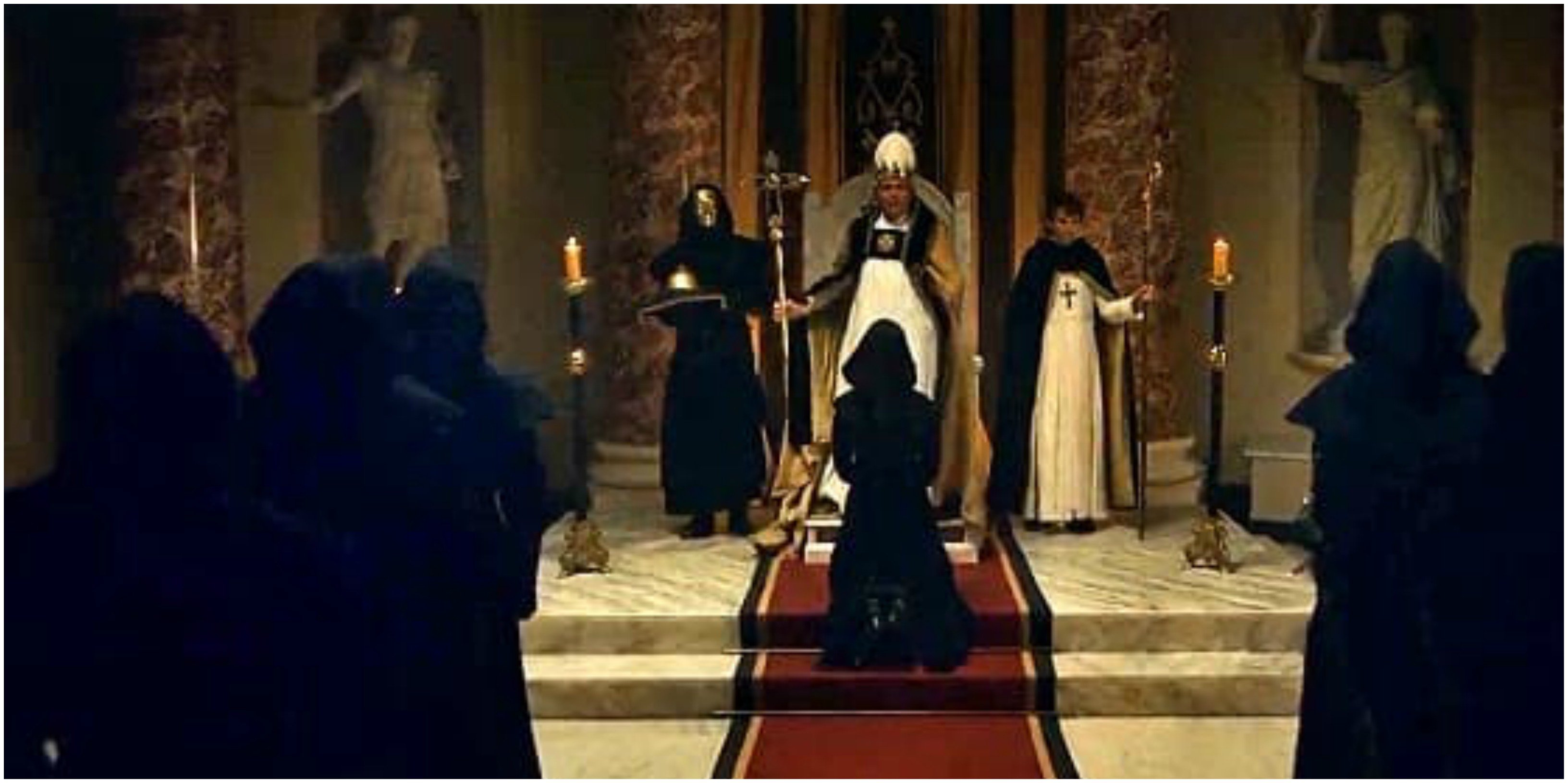 El papa de 'Maldita' y su peculiar guardia