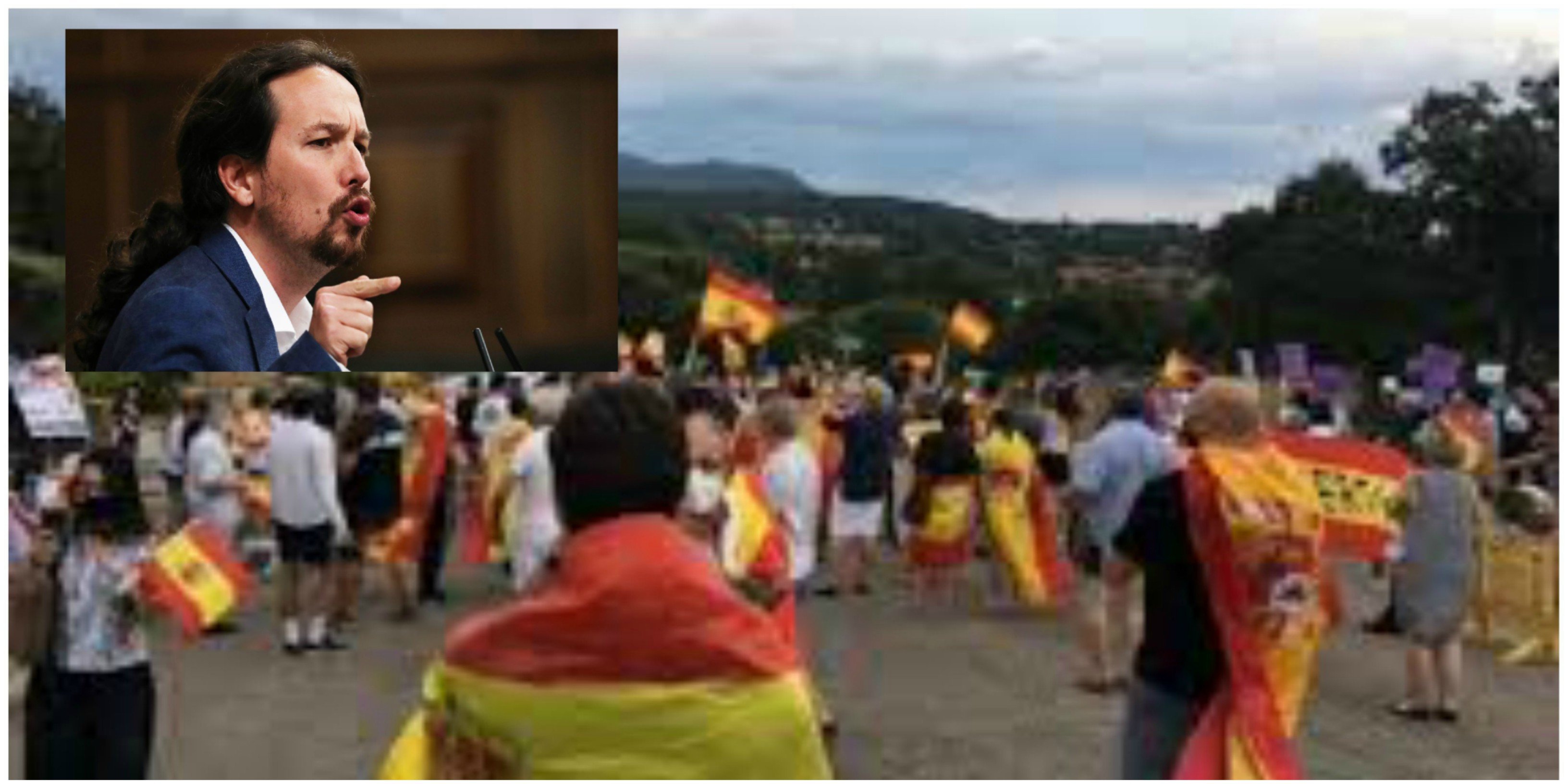 Pablo Iglesias denuncia a su 'escracheador' por delito... contra el medio ambiente. Es que le hizo escuchar el 'Viva España' de Manolo Escobar Pablo Iglesias denuncia a su 'escracheador' por delito... contra el medio ambiente. Es que le hizo escuchar el 'Viva España' de Manolo Escobar