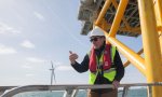 Ignacio S. Galán, presidente y CEO de Iberdrola, en el parque eólico marino de West of Duddon Sands (Reino Unido)