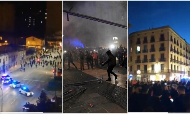 Disturbios en Gamonal (Burgos) y Barcelona