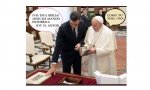 El Papa y Pedro Sánchez, este encantado de haberse conocido
