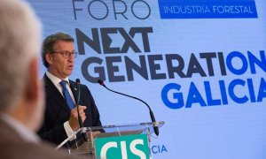 Feijóo en la presentación del Foro Next Generation Galicia-Industria Forestal