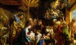 El nacimiento de Cristo pintado por Jacob Jordaens