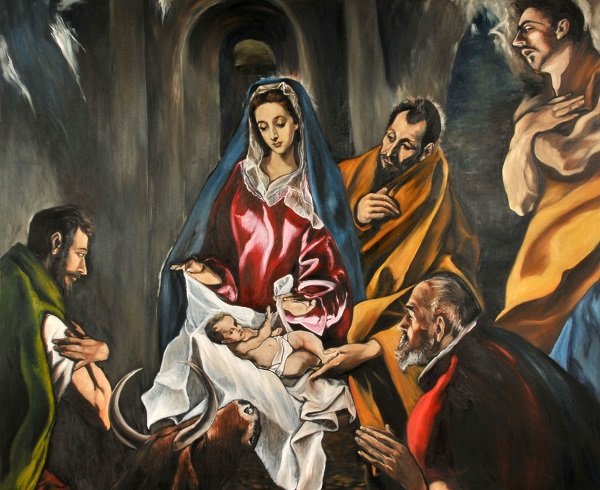 la adoración de los pastores de El Greco