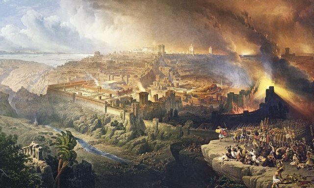 Asedio y destrucción de Jerusalén en el año 70 por el general Tito