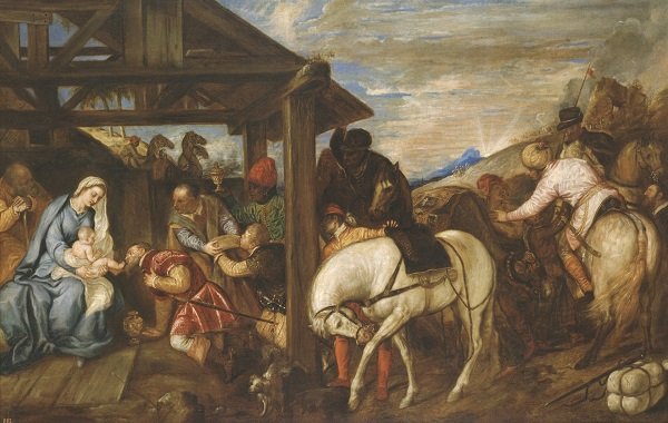 Adoración de los Reyes Magos, de Tiziano 