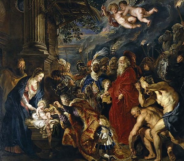 adoración de los Reyes Magos, de Rubens