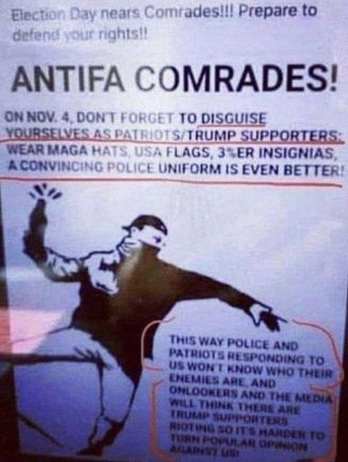 cartel grupo radical Antifa