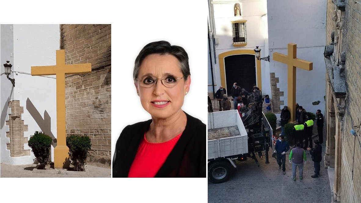 El derribo de la Cruz de Aguilar de la Frontera demuestra que lo único que buscaba Carmen Flores era “acabar con un símbolo cristiano, tal y como hemos visto en otras localidades gobernadas por los mismos partidos”, denuncia Abogados Cristianos
