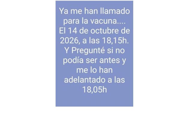 Adelantar vacuna
