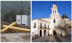 Cruz derribada en Aguilar de la Frontera y la basílica cerrada en Castellón
