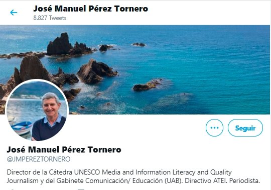 Pérez Tornero Twitter