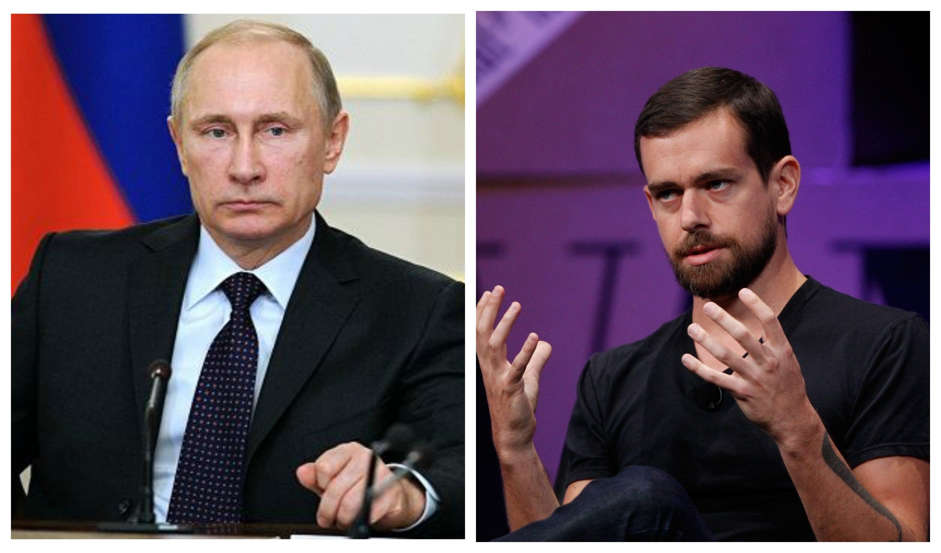 Putin amenaza al Twitter de Jack Dorsey
