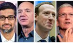 Pichai, Bezos, Zuckerberg y Cook