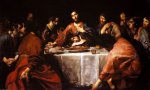 La Última Cena, donde se instauró la Eucaristía, pintada por Valentin de Boulogne