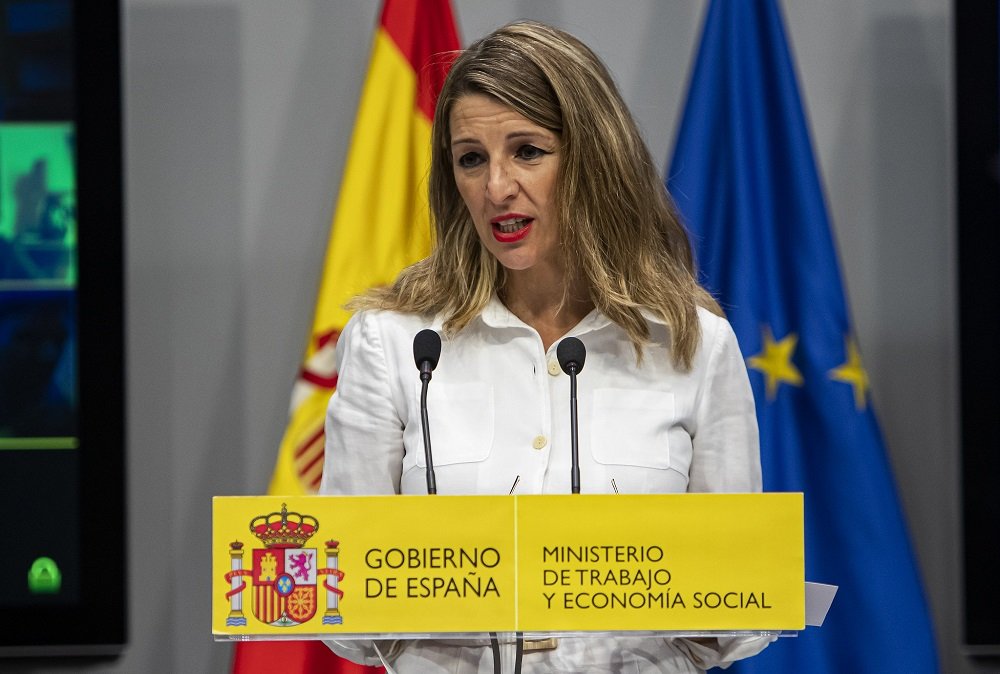 Yolanda Díaz, ministra de Trabajo -y paro- de España Yolanda Díaz, ministra de Trabajo -y paro- de España