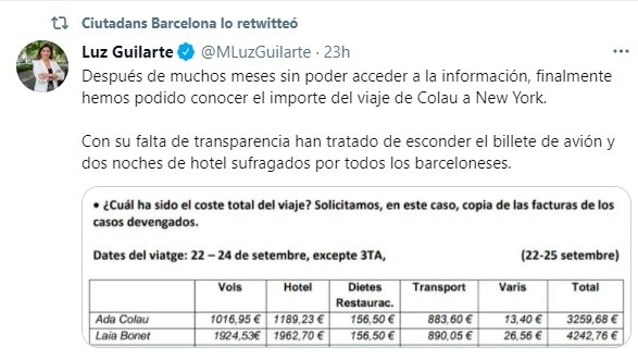 gastos barcelona