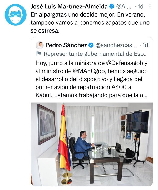 Sánchez y alpargatas 
