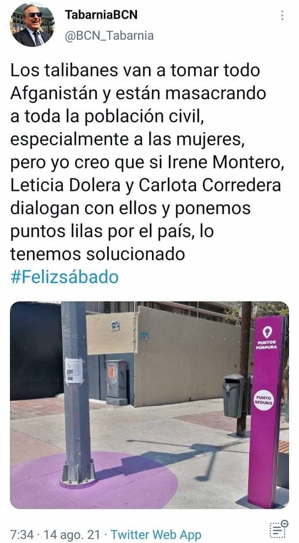 puntos lilas y Afganistán