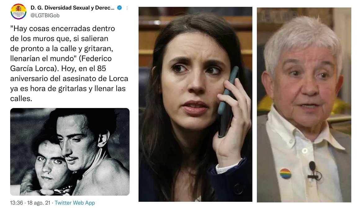 Irene Montero y Boti García se han lucido con su última manipulación: eliminan a la mujer de Dalí para sustituirla por Lorca