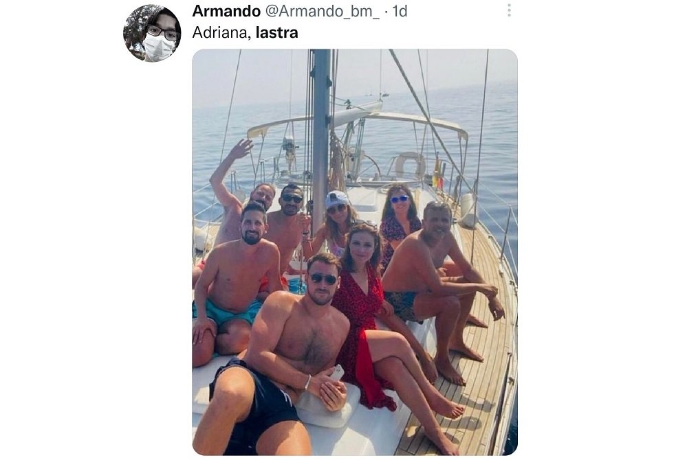 Adriana Lastra a toda vela