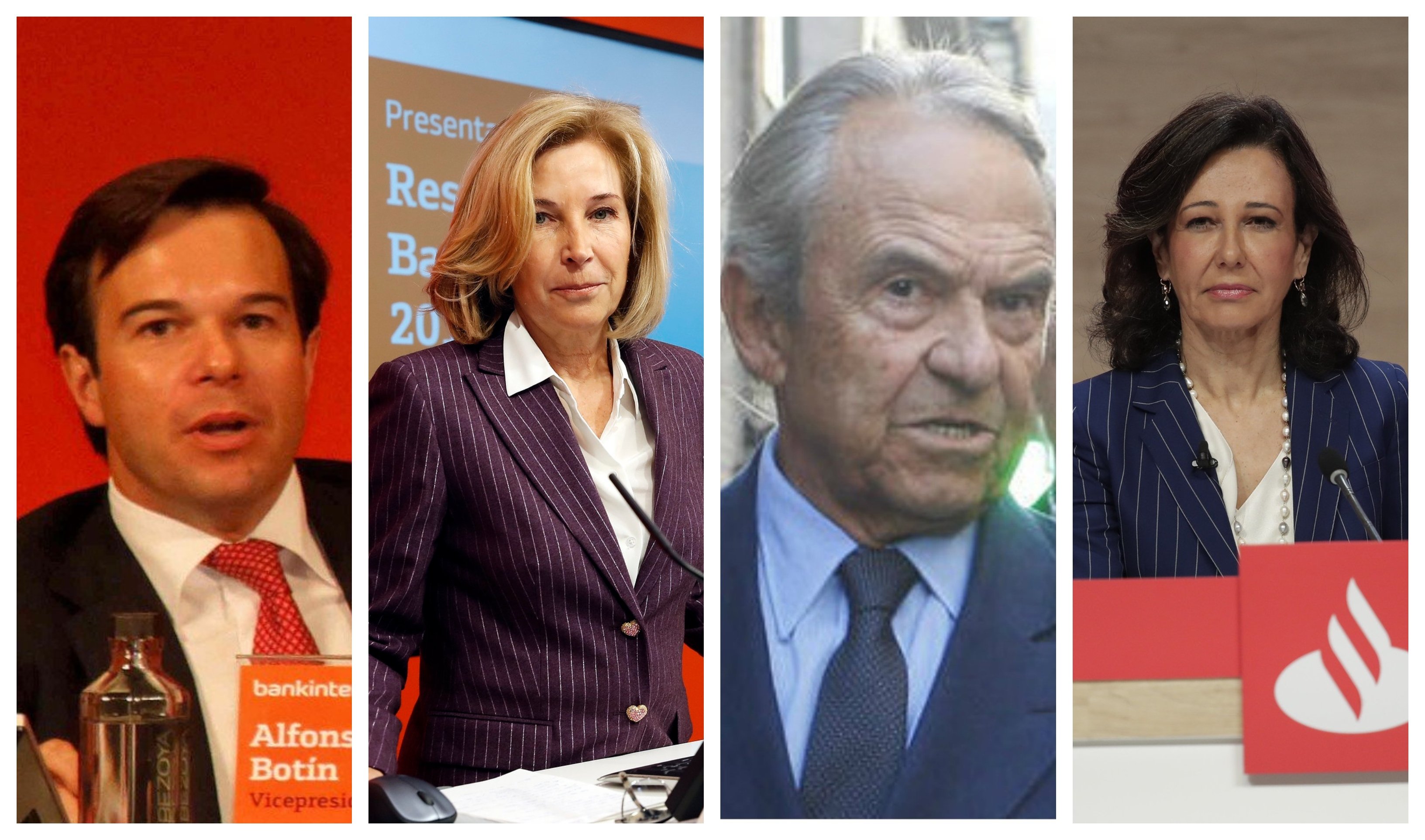 Jaime Botín (tercero por la derecha) afronta varios problemas al mismo tiempo. Por ejemplo, Dancausa no acepta a Alfonso Botín como presidente ejecutivo por lo que sólo le quedaría ser absorbido por el Santander de su sobrina Ana Patricia Jaime Botín (tercero por la derecha) afronta varios problemas al mismo tiempo. Por ejemplo, Dancausa no acepta a Alfonso Botín como presidente ejecutivo por lo que sólo le quedaría ser absorbido por el Santander de su sobrina Ana Patricia
