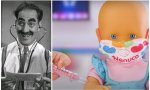 Groucho Marx anticipó las consecuencias de llevar el bozal demasiado tiempo, se anticipó en el tiempo. ¡Qué grande era Groucho! Y mientras, los muñecos de Nenuco todos vacunados