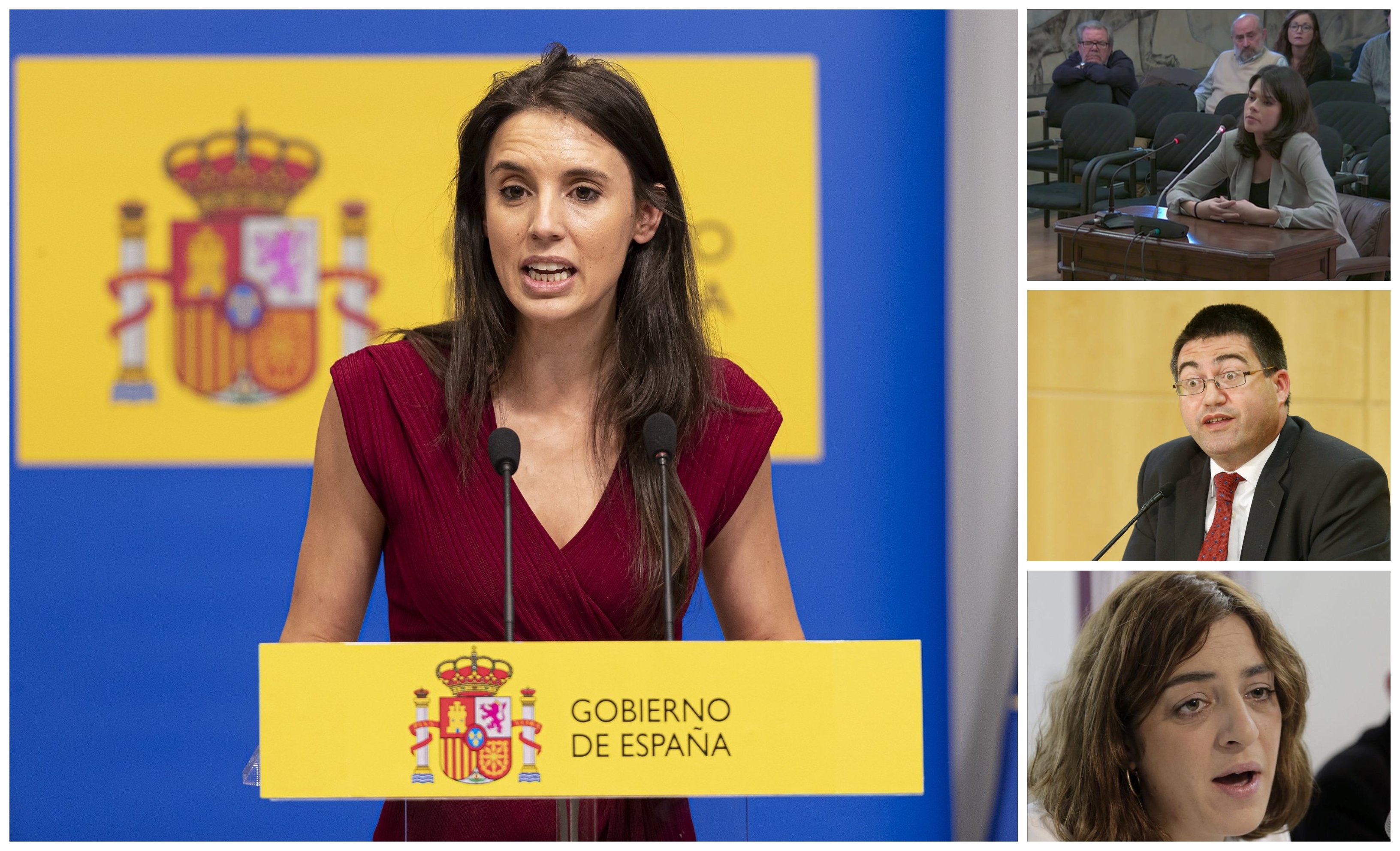 Irene Montero y sus asesores Irene Montero y sus asesores