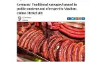 Empiezan a prohibir las salchichas en Alemania… por respeto al islam