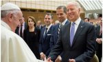 Ni una sola mención a la anterior visita, frustrada, de Joe Biden a Vaticano, donde el chico pretendía acudir a Misa en el Vaticano para forzó al Papa a que le diera la comunión