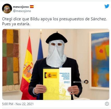Sánchez Bildu presupuestos